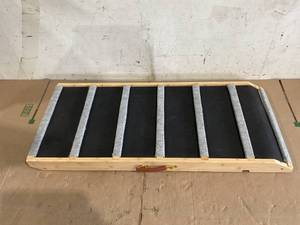 lot 593 image: Dog Ramp for Bed - Extra Wide - Excellent Traction, Pet Ramp for Small Large Dogs to Get on Couch Car