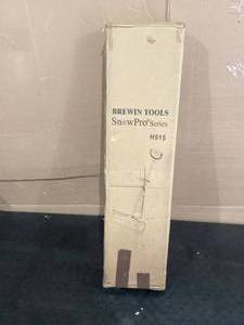 lot 526 image: Brewin SnowPro Snow Pusher, Snow Shovel for Snow Removing, Back Saver Snow Plow for Doorway, Sidewalk, Deck. Extra Wide Blade with 2 Ergo Handles