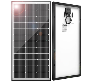 lot 573 image: 100 Watt Solar Panels 9BB 12 Volt Monocrystalline Solar Panel High Efficiency Solar Module PV Charge for RV Battery Boat Caravan and Other Off Grid System
