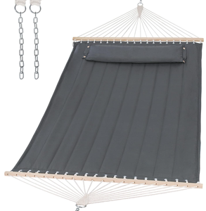 lot 585 image: SUNCREAT Portable Tree Hammock with Hardwood Spreader Bar