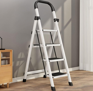 lot 590 image: HDHNBA Portable Step Ladder 4-Step