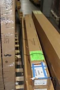 lot 19 image: Da-Lite Model C #79884 Manual 58x104 Matte White Video Projection  Projector Screen with CSR - NEW in Box  MSRP $989