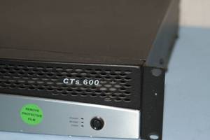 lot 10 image: Crown CTS 600 Two-Channel 300-Watt Commercial  Pro Audio Power Amplifier