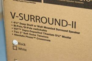 lot 14 image: PAIR - Phase Technologies  PhaseTech Technology Velocity V-Surround-II Surround Sound Home Theater Loudspeakers  Speakers