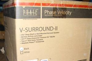 lot 21 image: PAIR - Phase Technologies  PhaseTech Technology Velocity V-Surround-II Surround Sound Home Theater Loudspeakers  Speakers