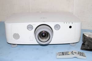 lot 39 image: NEC PA550W 5500 ANSI Lumen Widescreen Advanced Home Theater HD 3LCD Projector w NP13ZL Zoom Lens & More
