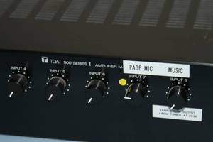lot 81 image: TOA Electronics 8-Channel Modular Pro Audio Mixer Pre Amp  Amplifier - M-900MK2