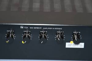 lot 82 image: TOA Electronics 8-Channel Modular Pro Audio Mixer Pre Amp  Amplifier - M-900MK2