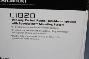 lot 88 image: PAIR of Phase Technologies  PhaseTech Professional In-Ceiling Round 8 Loudspeakers  Audio Speakers - Model CI820
