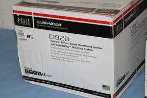 lot 89 image: PAIR of Phase Technologies  PhaseTech Professional In-Ceiling Round 8 Loudspeakers  Audio Speakers - Model CI820
