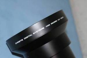 lot 96 image: Christie Digital System Large Format Short-Throw Fixed Focal Length Video Projector Lens - Konica  Minolta