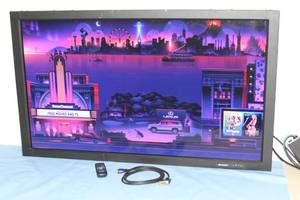 lot 93 image: Sharp PN-465U Commercial  Industrial Widescreen 169 1080p 46 HDTV LCD Display  Monitor