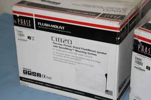 lot 123 image: PAIR of Phase Technology CI-Series Custom Installation Pro Audio Ceiling Speakers  Loudspeakers
