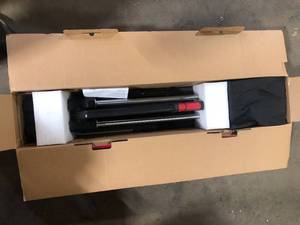 Husky 28 in. Tile Cutter with Tungsten Carbide Blade and Adjustable Gauge     Customer Returns See Pictures