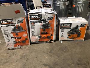 Lot of Assorted WetDry Shop Vacs Various Models Sizes and Conditions  Customer Returns See Pictures