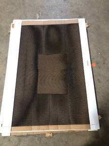 5 Pieces of M-D Building Products 36 in. x 48 in. Black Expandable Aluminum Sheet   Customer Returns See Pictures