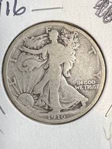 lot 04 image: 1916 US WALKING LIBERTY HALF DOLLAR