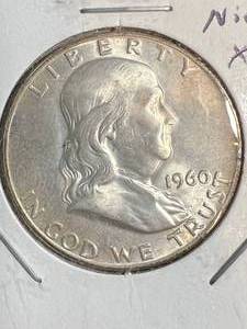 lot 23 image: 1960-D US FRANKLIN HALF DOLLAR