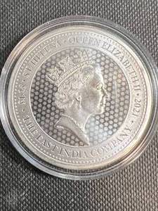 lot 35 image: 1.25 TROY OZ .999 FINE SILVER GUINEA ROUND IN AIRTITE