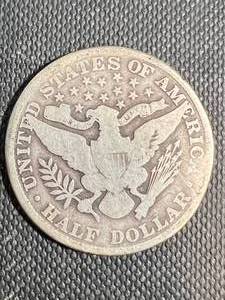 lot 36 image: 1906 US BARBER HALF DOLLAR