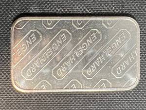 lot 45 image: 1 TROY OZ .999 FINE SILVER ENGELHARD BAR