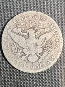 lot 57 image: 1906-S US BARBER HALF DOLLAR