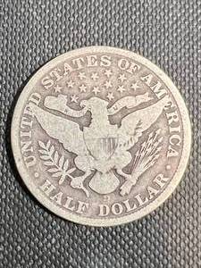 lot 74 image: 1907-D US BARBER HALF DOLLAR