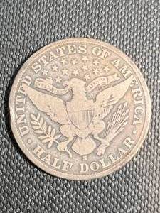 lot 86 image: 1908-S US BARBER HALF DOLLAR
