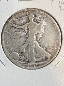 lot 97 image: 1919-D US WALKING LIBERTY HALF DOLLAR