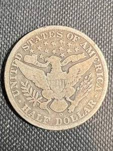 lot 99 image: 1908-O US BARBER HALF DOLLAR