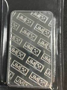 lot 106 image: 10 TROY OZ .999 FINE SILVER JM BAR SEALED