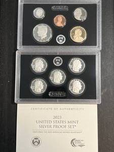 lot 110 image: 2023 US SILVER PROOF SET IN ORIGINAL MINT PACKAGING