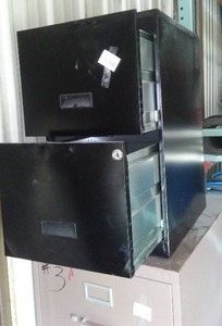 File Cabinet 2 Drawer, Black.