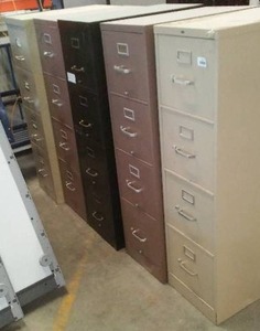 File Cabinets 4 drawer, Qty. 5