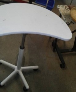 Rolling Teardrop Table.