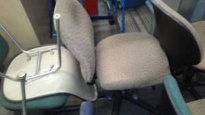Rolling office chairs and more.