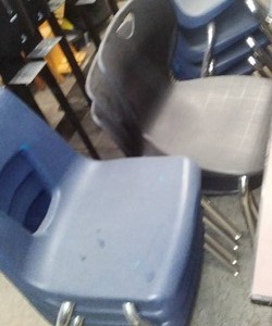 Stackable Student Chairs.