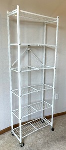 lot 29 image: Foldable Storage Shelf on Casters