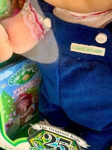 lot 43 image: Cabbage Patch Kids 25th Anniversary Doll Red Hair Blue Eyes