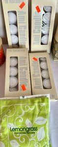 lot 54 image: Great Collection of Candles, Jar, Tea Lights, and Aroma Sachet
