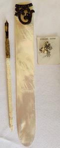 lot 91 image: Pretty Vintage Silver Mesh Coin Bag, Letter Openers and More