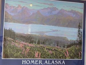 lot 123 image: Framed Homer Alaska Print