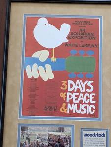 lot 76 image: Framed Woodstock Music Festival Collage