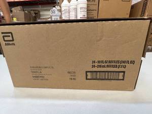 lot 39 image: 1 Case (24 each) NEW Abbott 68226 10 fl. oz. Ensure Complete Nutrition Shake - Vanilla - Expiration 1024