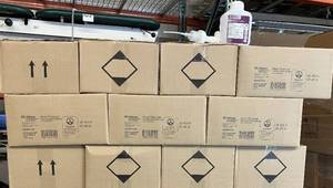 lot 85 image: WOW MSRP $2000  11 Cases (12 bottles per case) Alcare Enhanced Hand Sanitizer Instant Foaming 72% Alcohol Sanitizer 400ml Pump Bottles