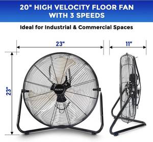 lot 7 image: Plexon 20 High Velocity Floor Fan