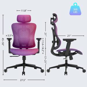 lot 18 image: Logicfox Ergonomic Mesh Office Chair