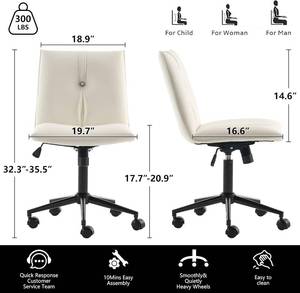 lot 20 image: YouTaste Armless Office Chair