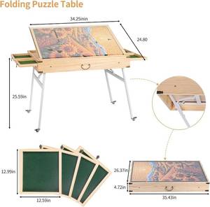 lot 22 image: Urmachmore 1500 Piece Puzzle Table