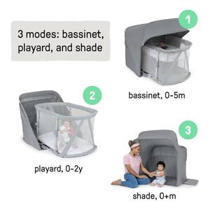 lot 25 image: Ingenuity Dream Retreat 3-in-1 Portable Bassinet and Playard